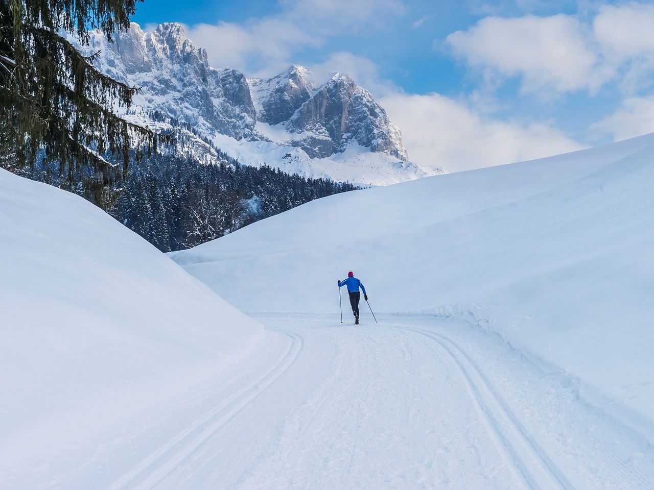 Paradiesische Wintertage in den Kitzbüheler Alpen